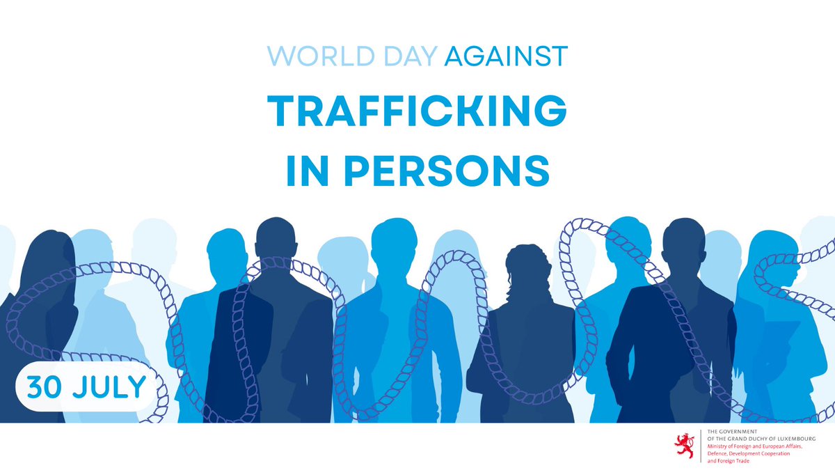 Today, on #WorldDayAgainstTrafficking, #Luxembourg🇱🇺 reaffirms its commitment to fighting human trafficking in all its forms. We stand with victims and survivors and call for strong global cooperation to protect the most vulnerable. #EndHumanTrafficking #HumanRights