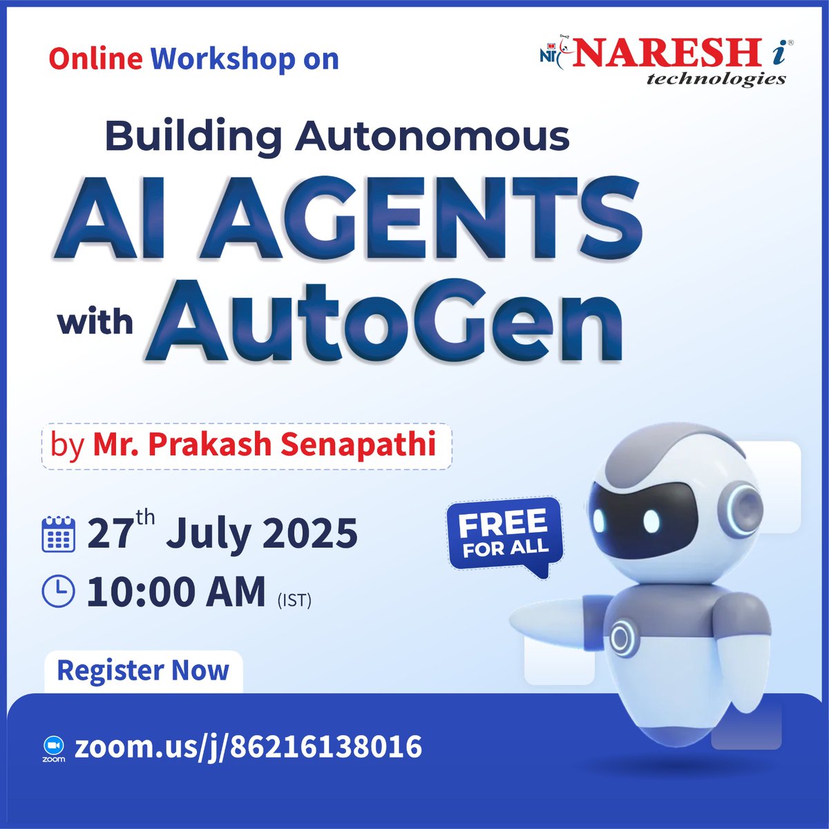 nareshitkphb's tweet image. 🚀 Learn to build Autonomous AI Agents from scratch — no coding experience needed!

📅 Join our FREE workshop &amp;amp; unlock the future of AI.
👉 Register now: t.ly/FWSAG-27JU

#AIWorkshop #AutonomousAgents #TechForBeginners #AITraining #FreeLearning