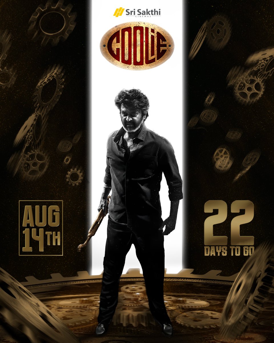 Sri Sakthi Cinemas (@srisakthicinema) on Twitter photo Thalaivan Erangatumae, Saritham Eluthatumae 💥
Get ready to experience the CINEMA only on screens <a href="/srisakthicinema/">Sri Sakthi Cinemas</a>
<a href="/sunpictures/">Sun Pictures</a> <a href="/rajinikanth/">Rajinikanth</a> <a href="/Dir_Lokesh/">Lokesh Kanagaraj</a> <a href="/anirudhofficial/">Anirudh Ravichander</a>
#Coolie #Rajnikanth #SuperstarRajinikanth #LokeshKanagaraj Thalaivan Erangatumae, Saritham Eluthatumae 💥
Get ready to experience the CINEMA only on screens <a href="/srisakthicinema/">Sri Sakthi Cinemas</a>
<a href="/sunpictures/">Sun Pictures</a> <a href="/rajinikanth/">Rajinikanth</a> <a href="/Dir_Lokesh/">Lokesh Kanagaraj</a> <a href="/anirudhofficial/">Anirudh Ravichander</a>
#Coolie #Rajnikanth #SuperstarRajinikanth #LokeshKanagaraj