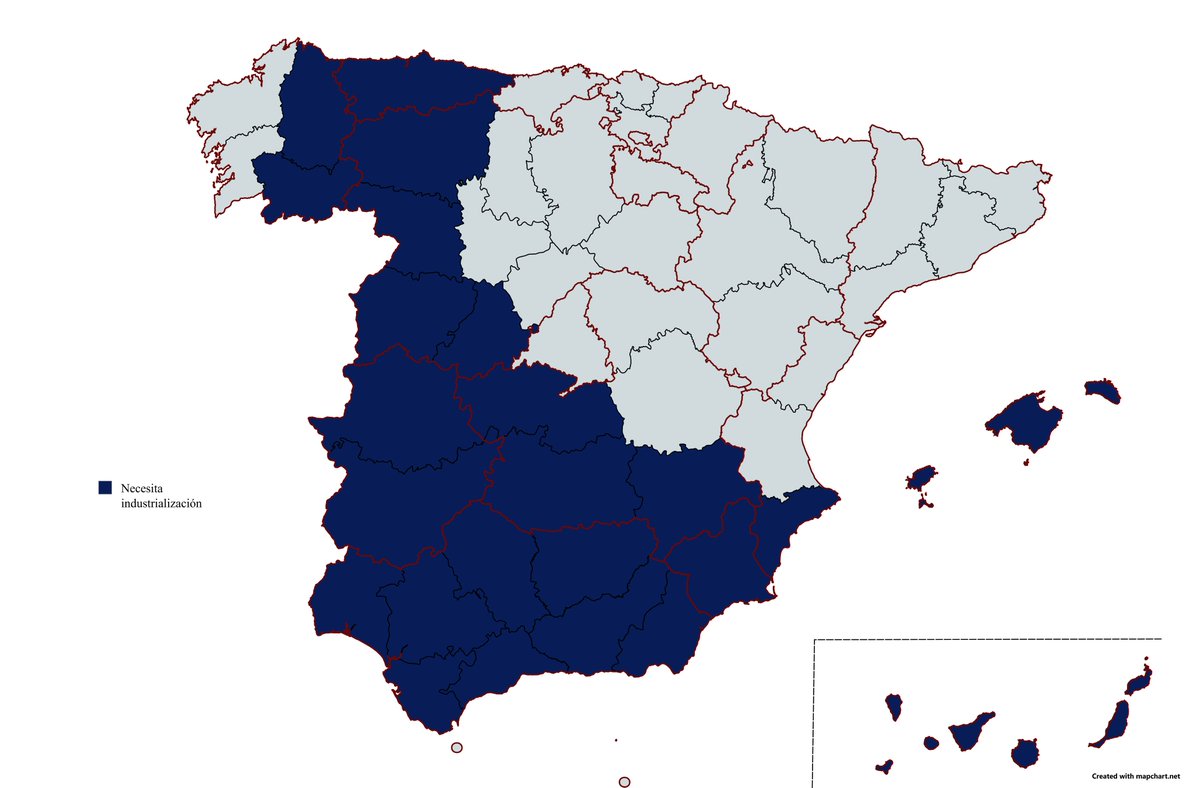 Esta es la España que necesita industrializarse urgentemente!