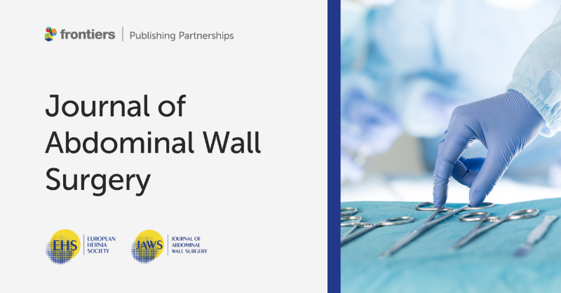 FrontPartners's tweet photo. Robotic Abdominal Wall Surgery - new article collection from @JoAWSurgery now accepting papers.

Guest Editors @FilipMuysoms, Annabelle De Troyer, @FraBrucchi96.

#HerniaSurgery #HerniaResearch #OpenAccess