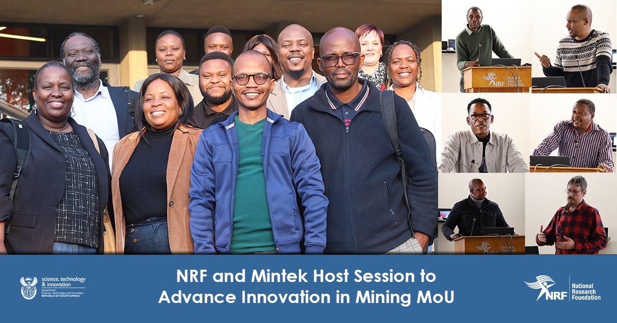 NRF_News's tweet image. On Monday, the NRF and @Mintek_RSA convened a high-level brainstorming session for a recently signed strategic Memorandum of Understanding, aimed at fostering innovation, scientific excellence, and sustainable progress in South Africa’s mining industry: nrf.ac.za/nrf-and-mintek…