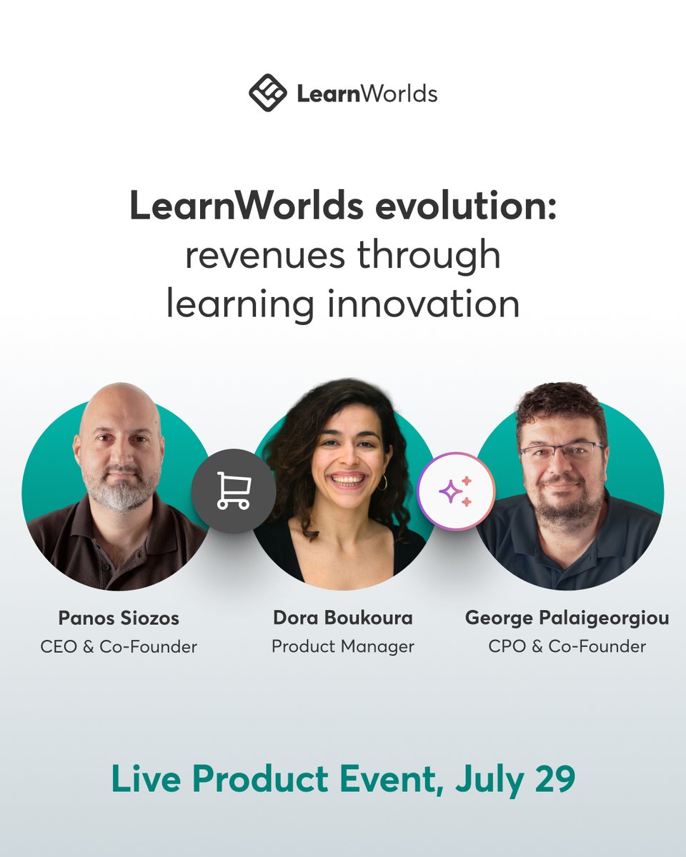 New LearnWorlds upgrades are live:
- Cart
- Offers
- Programs
- AI support

📍 Live walkthrough on Zoom
📅 July 29 at 6pm BST

Register to get the replay: getlearnworlds.co/4194ABl

#LearnWorlds #LMS #EdTech