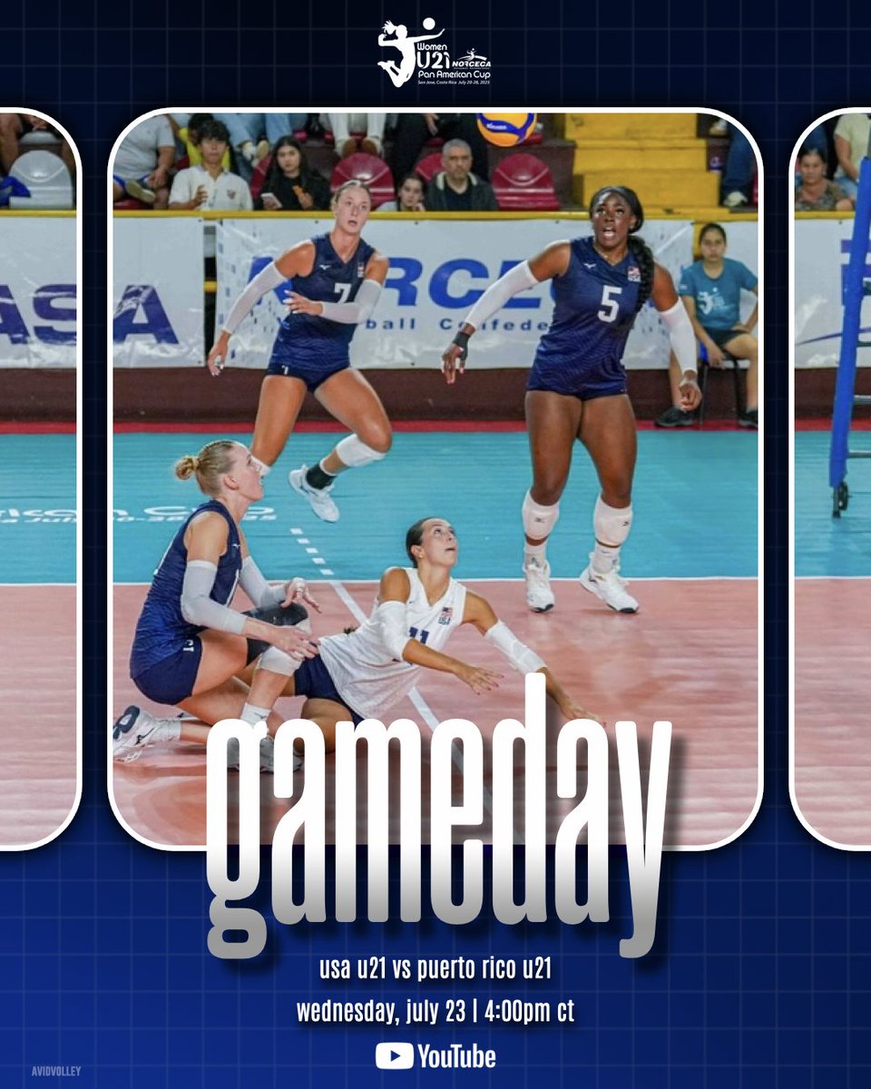 AvidVolley's tweet image. Back for Day ✌️
🇺🇸🆚🇵🇷
⏰ 4:00pm CT/5:00pm ET
💻youtube.com/watch?v=b3JJOm…