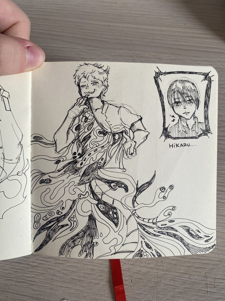 ssottixx's tweet image. Sketch i did last night uwu #thesummerhikarudied #HikarugaShindaNatsu
