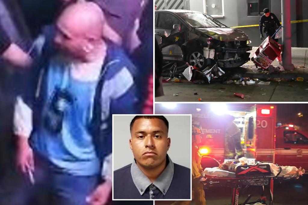 nypost's tweet image. Felon who allegedly barreled car through LA nightclub crowd faces 37 attempted murder charges trib.al/01I3hBq