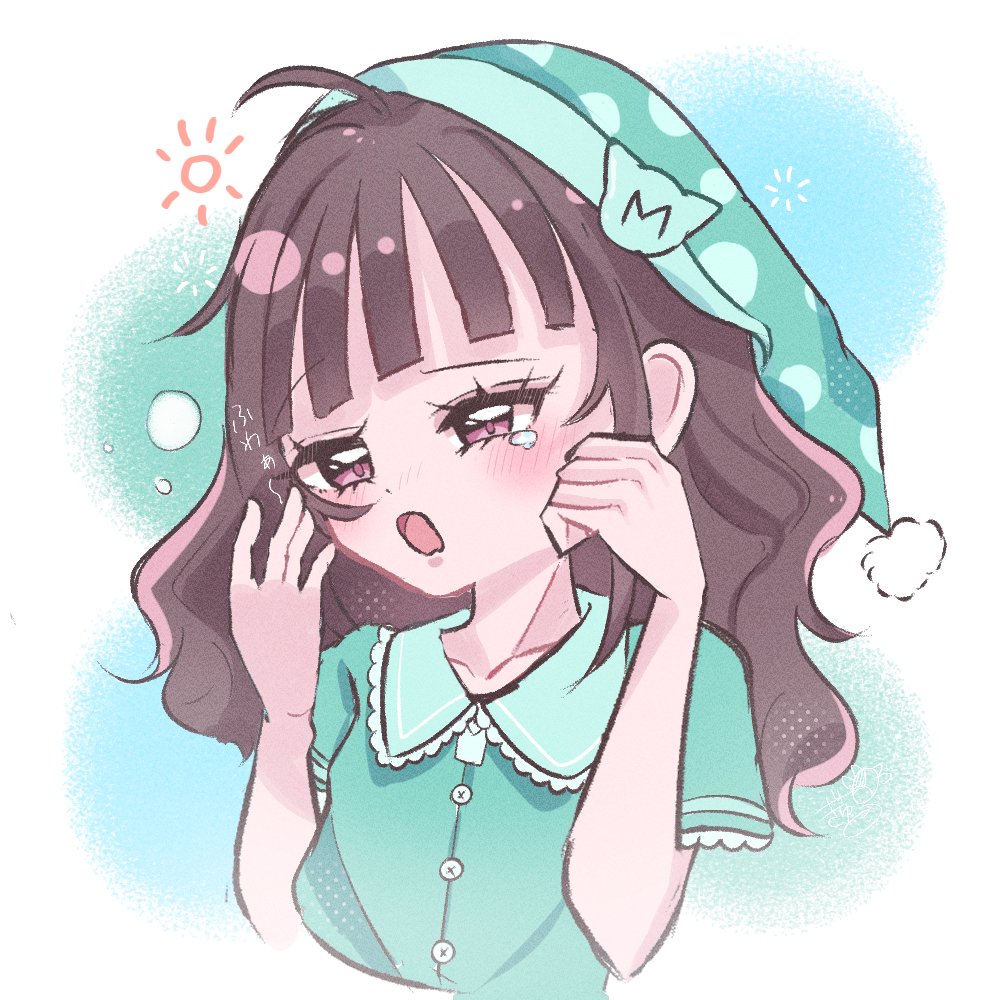ushimaru0716's tweet image. おはよごじゃいます🔆

とっても眠たい猫屋敷さん💚