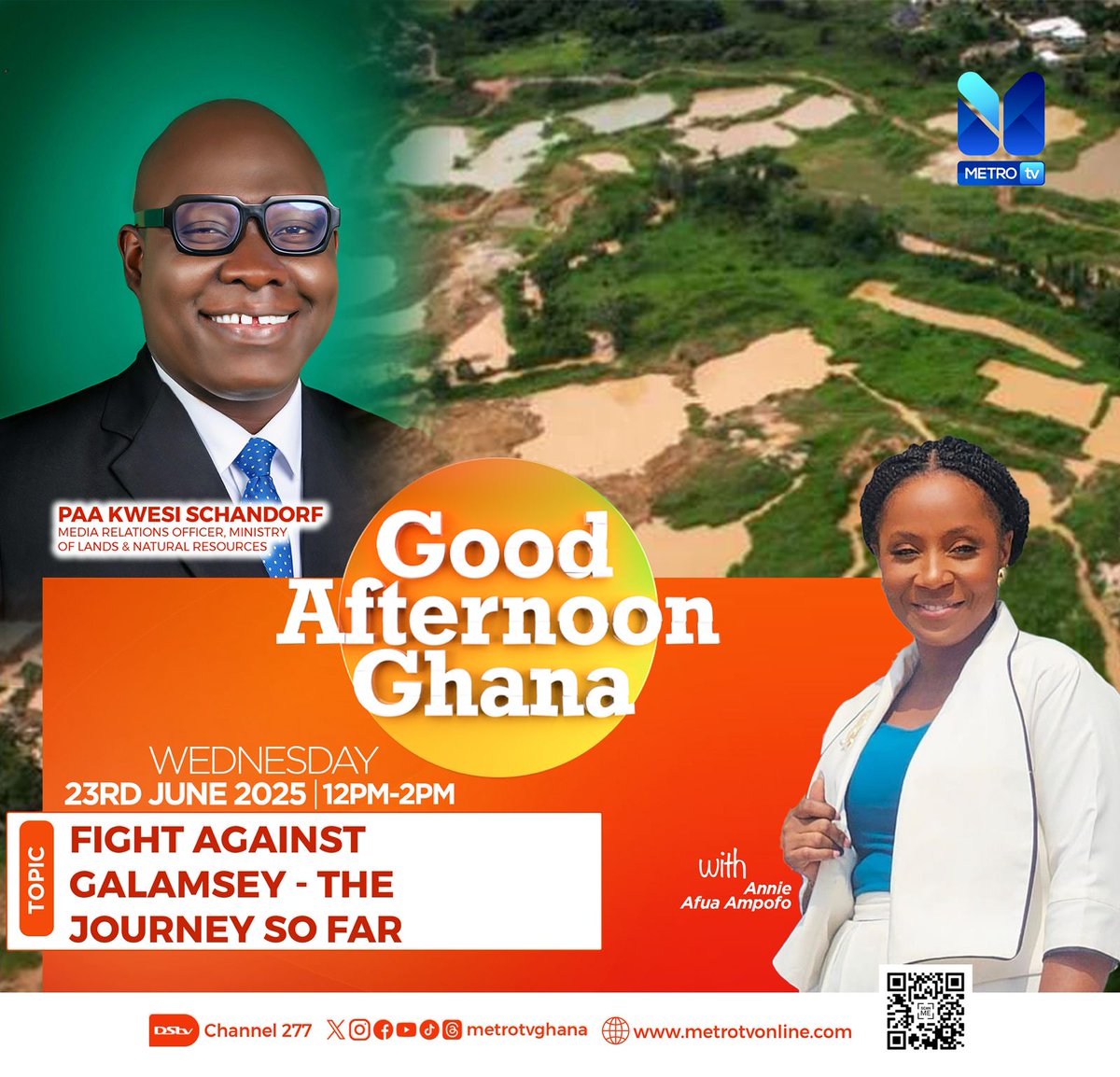 AAA_Grey's tweet image. Don't miss this 😊. Ministry of Lands & Natural Resources takes its turn at the Govt. Accountability Forum...
.@metrotvgh
#GoodAfternoonGhana