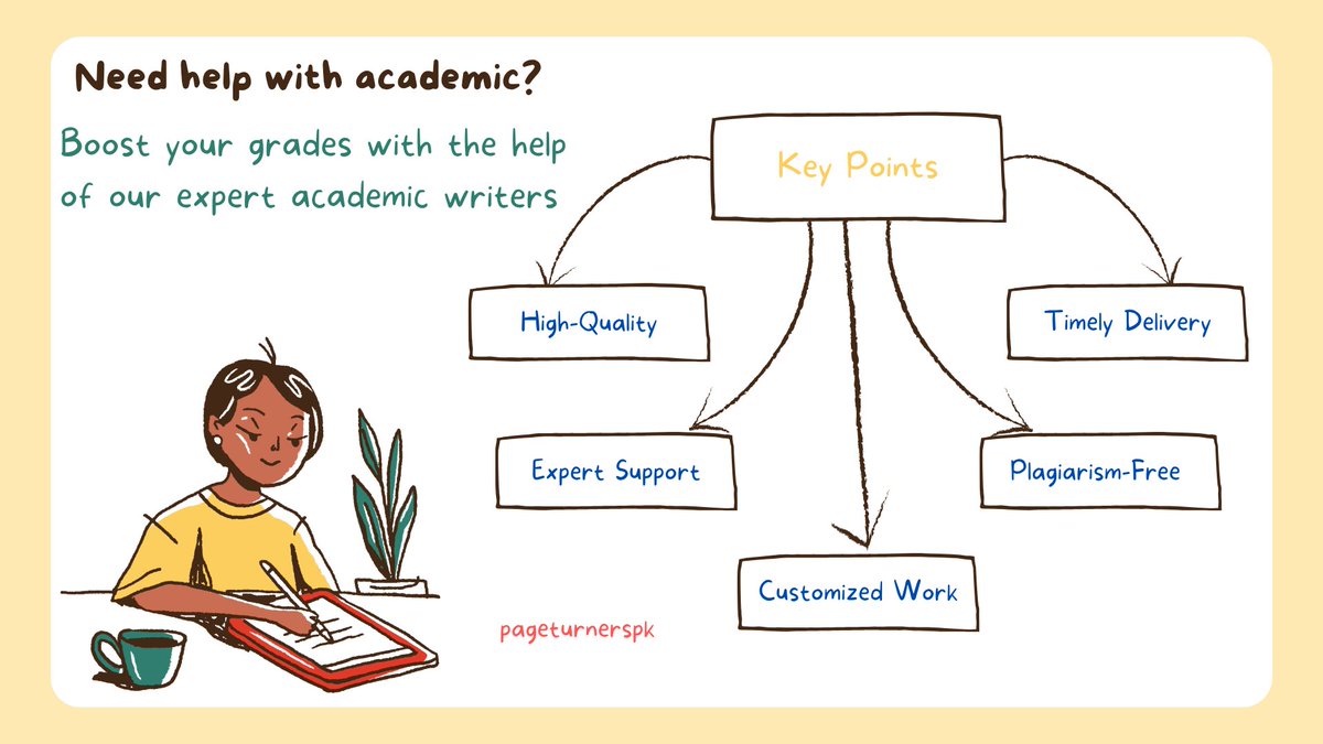 MustajabNazir's tweet image. PageTurnersPk provide high-quality academic writing solutions tailored to your needs. 
Follow Pageturnerspk on Instagram. Your support means a lot.  

#AcademicWriting #ResearchPapers #ThesisWriting #EssayWriting #Academicsupport