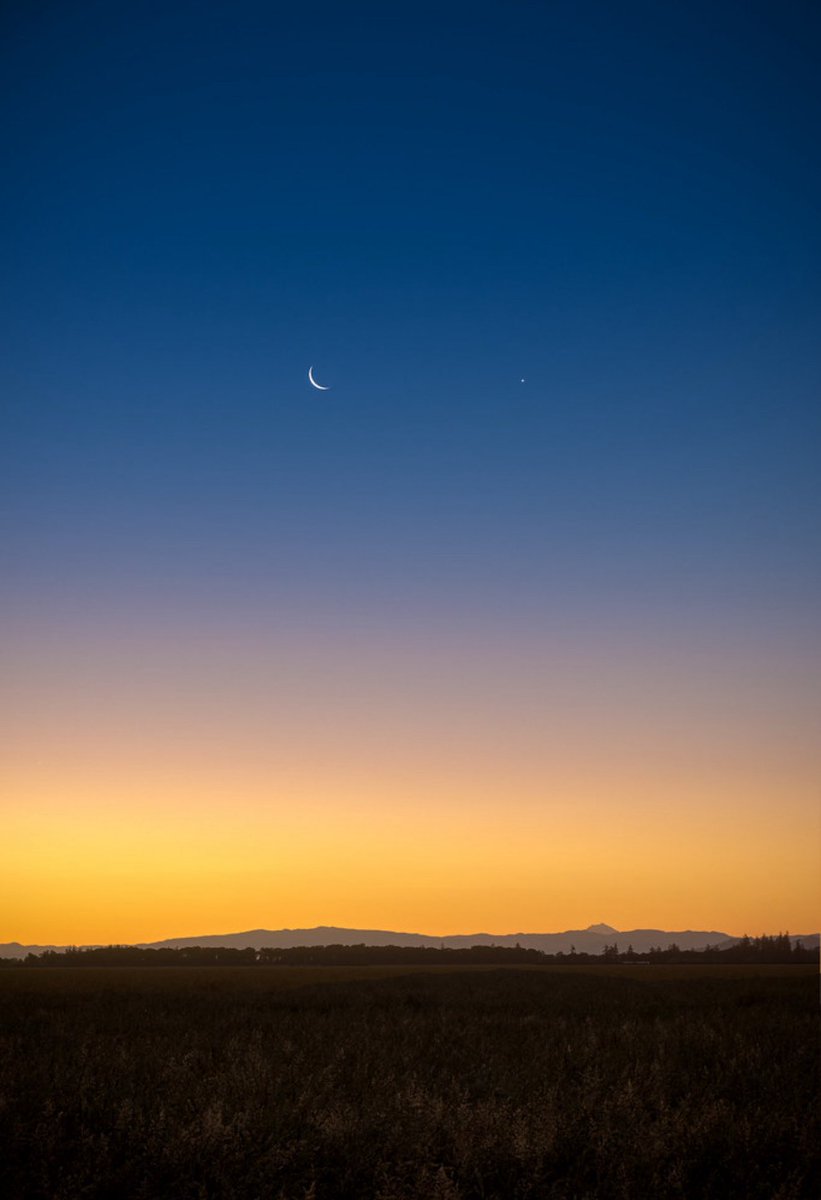 Moon and Venus