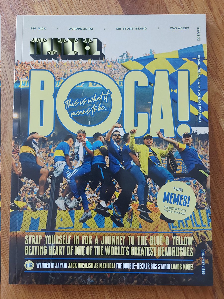 jack_buzzard's tweet image. Mundial mag back Issues for sale ๐ ๐
Issue 30 Euro Fever cover
Issue 32 Boca cover
Issue 33 Balotelli cover
Issue 34 Grealish Calves cover
ยฃ15 each including postage, or happy to do a deal for bundel