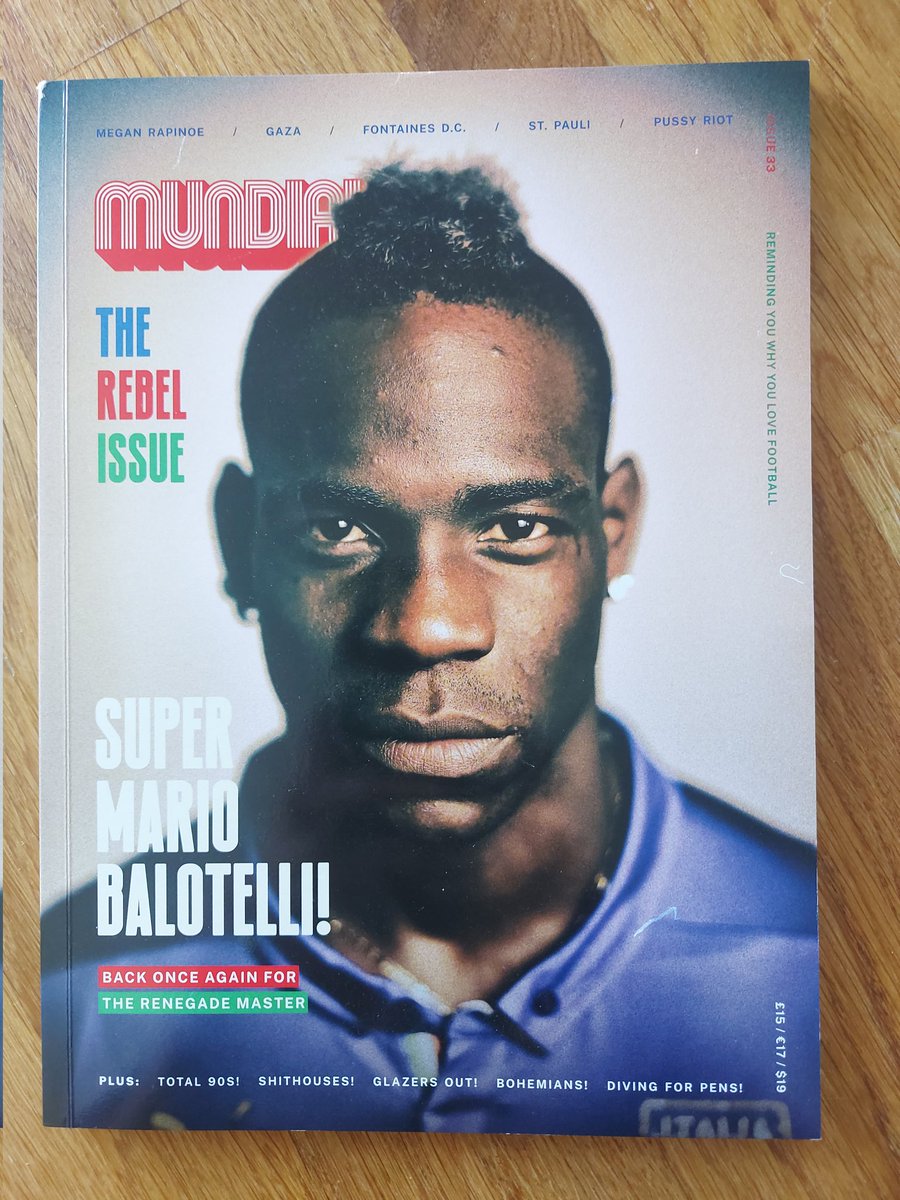 jack_buzzard's tweet image. Mundial mag back Issues for sale ๐ ๐
Issue 30 Euro Fever cover
Issue 32 Boca cover
Issue 33 Balotelli cover
Issue 34 Grealish Calves cover
ยฃ15 each including postage, or happy to do a deal for bundel