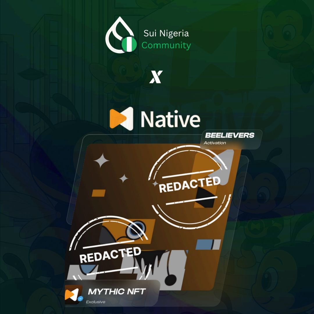 Sui Nigeria Community (@suinetworkng) on Twitter photo Swarm of Beelievers CALL! ๐
@gonativecc ร <a href="/SuiNetworkNG/">Sui Nigeria Community</a> are rallying all BTCfi Beelievers on Sui! Get ready for the next wave of Bitcoin x DeFi deployment on Sui, powered by @gonativecc.
๐ GIVEAWAY: 40 WL spots.
Weโre selecting 40 lucky community members to receive whitelist Swarm of Beelievers CALL! ๐
@gonativecc ร <a href="/SuiNetworkNG/">Sui Nigeria Community</a> are rallying all BTCfi Beelievers on Sui! Get ready for the next wave of Bitcoin x DeFi deployment on Sui, powered by @gonativecc.
๐ GIVEAWAY: 40 WL spots.
Weโre selecting 40 lucky community members to receive whitelist