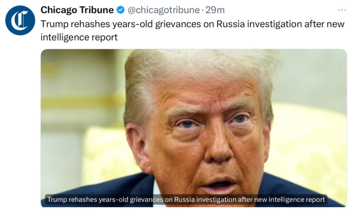 MissinRoyko's tweet image. Obama and his national security members manufactured the Russian Collusion Hoax
Then when Trump calls out Obama, this rag writes “Trump rehashes years-old grievances on Russian investigation”
It was effectively a treasonous act by your boy Obama, you piece of SH** publication