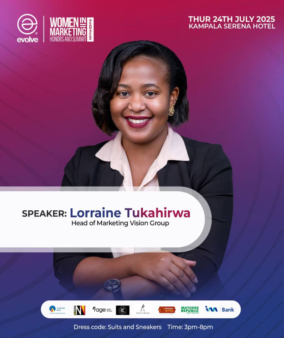 97fmRadiocity's tweet image. WOMEN IN MARKETING SUMMIT 2025
Meet the speaker, Ms. Lorraine Tukahirwa, the head of Marketing at Vision group.
Date:Thur 24th July 25
Venue:Kampala Serena Hotel
Access: Invite only
Dress code:Suits &Sneakers
#WIMSummitandHonors25