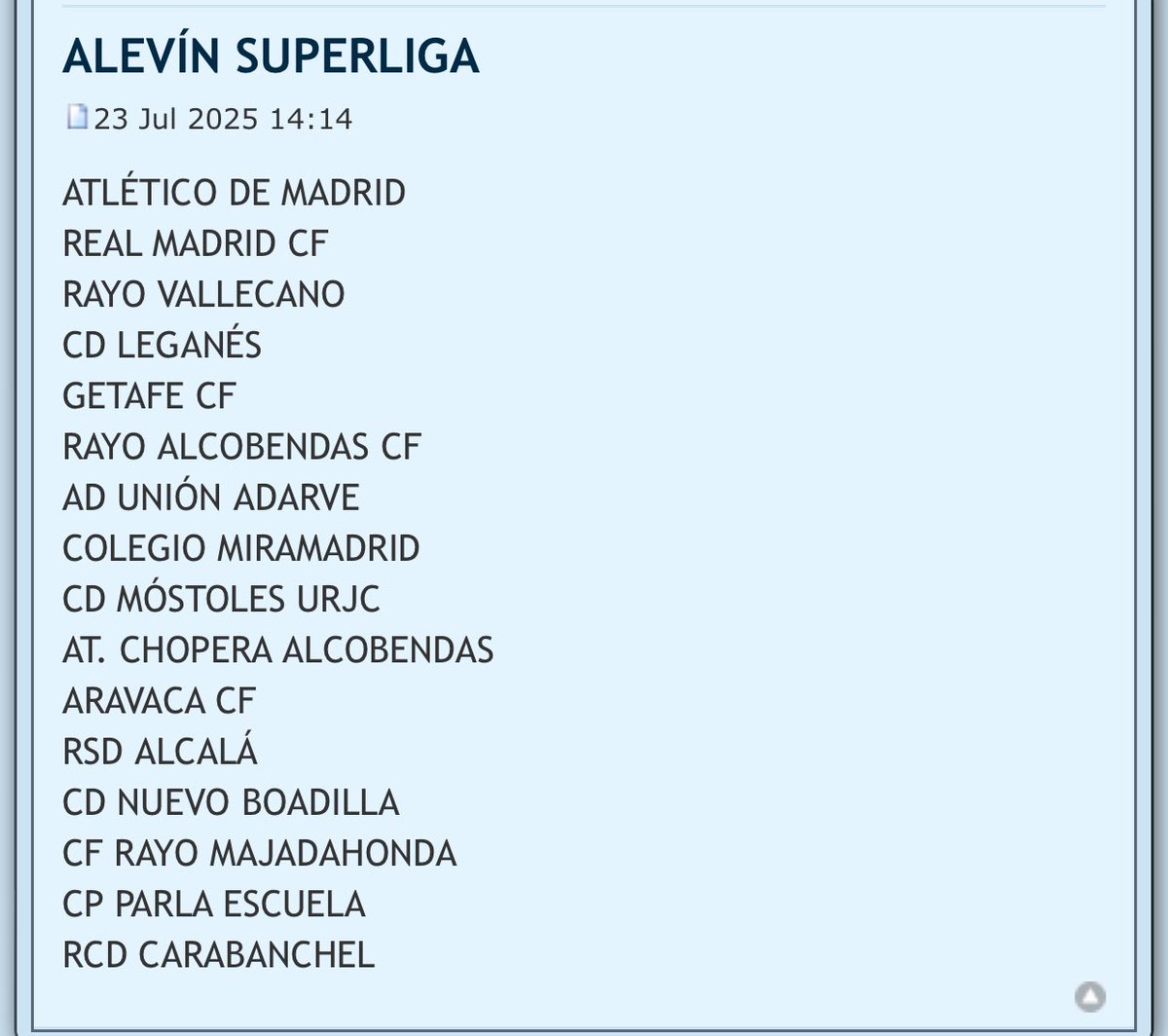 ALEVÍN SUPERLIGA