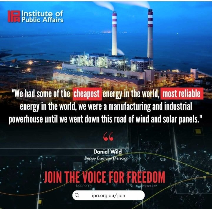 JimThom90458694's tweet image. Join the 10,000 Australians, just like you, who support the Institute of Public Affairs’ work to defend our freedom.
The IPA’s research defends mainstream values and calls out reckless policies of the political class like net zero.
Join us to make an impact on what matters to…