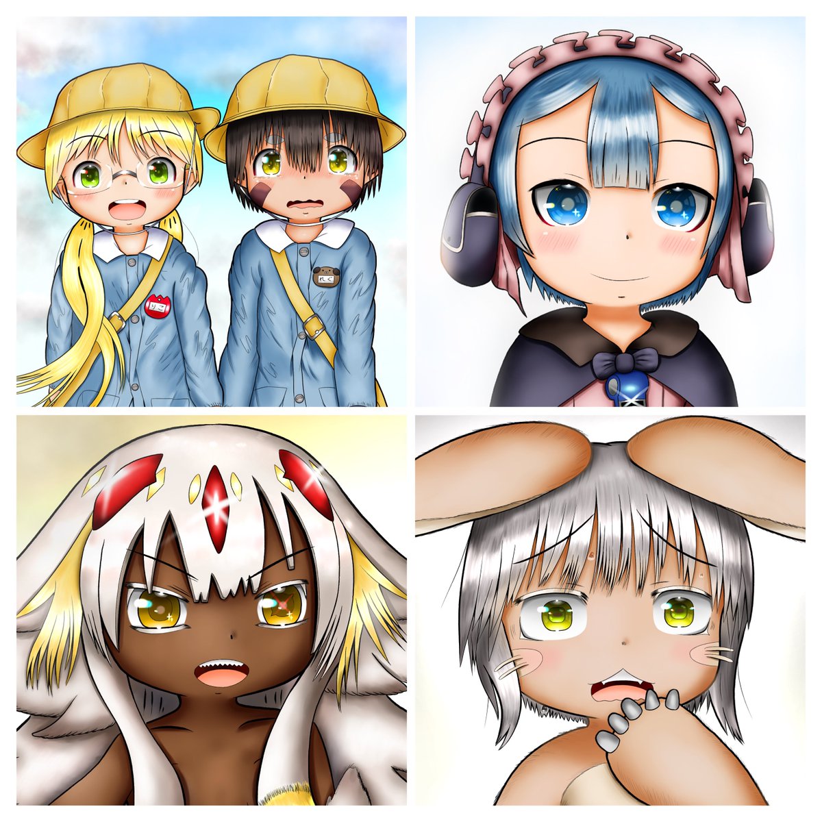 mz9055's tweet image. ナナチのリメイク(A4 350dpi描き直し)も終わって、残りはマアアさん&amp;amp;モイチェモのみ…背景は全く上達してないですね。