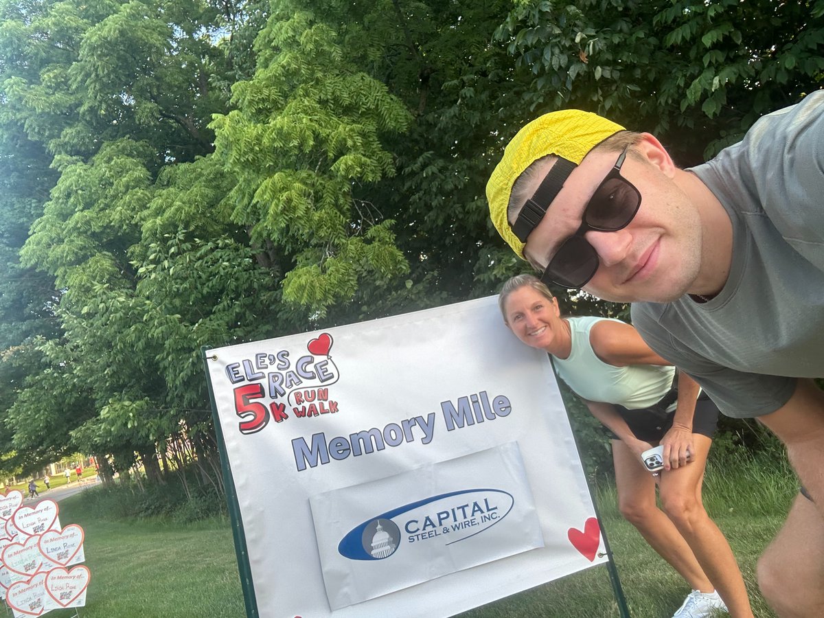 CapSteelWire's tweet photo. 💖We had a fantastic time this weekend at the Ele's Race 5K, hosted by Ele's Place - Capital Region.

We are proud to sponsor this incredible event and support Ele's Place in their mission to serve grieving children, teens, young adults and their families in our  community. https://t.co/SiTzTUmie4