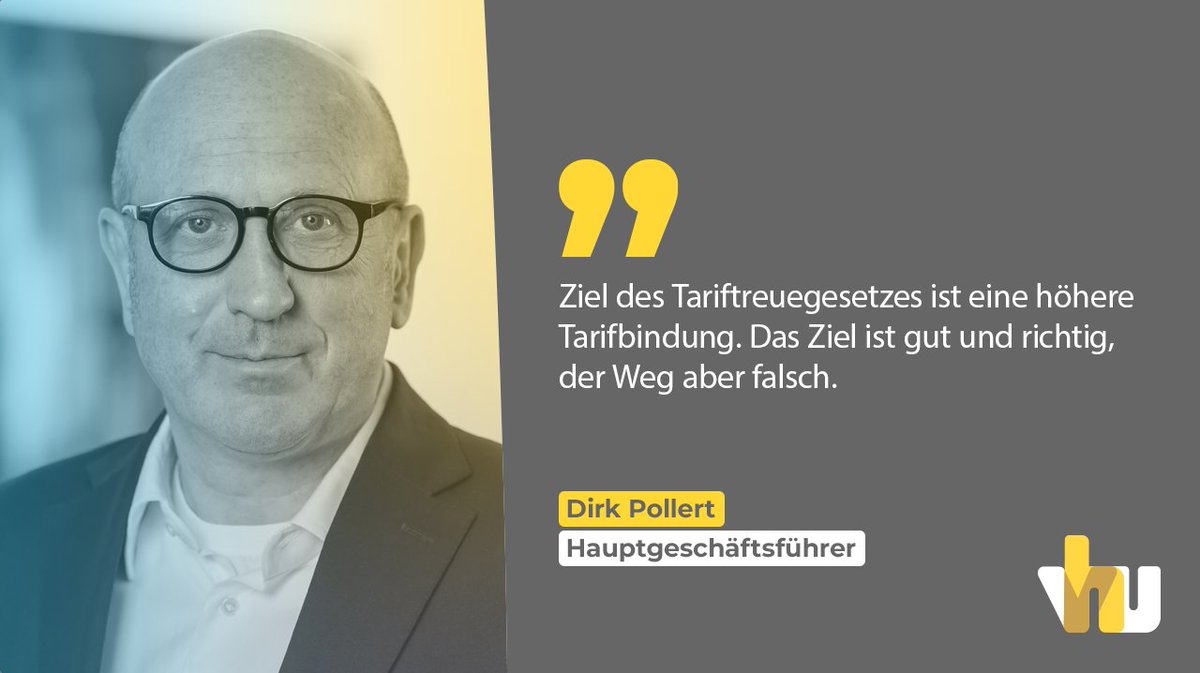 🔶 Neuer Gesetzesentwurf für Bundestariftreuegesetz 🔶 

Pollert: Das Bundestariftreuegesetz ist ein Angriff auf die Tarifautonomie und schafft völlig unnötige Bürokratie. Tarifzwang führt nicht zu mehr Tarifbindung, das Gegenteil ist der Fall.

➡️ Zur PM: bit.ly/45hJUJR