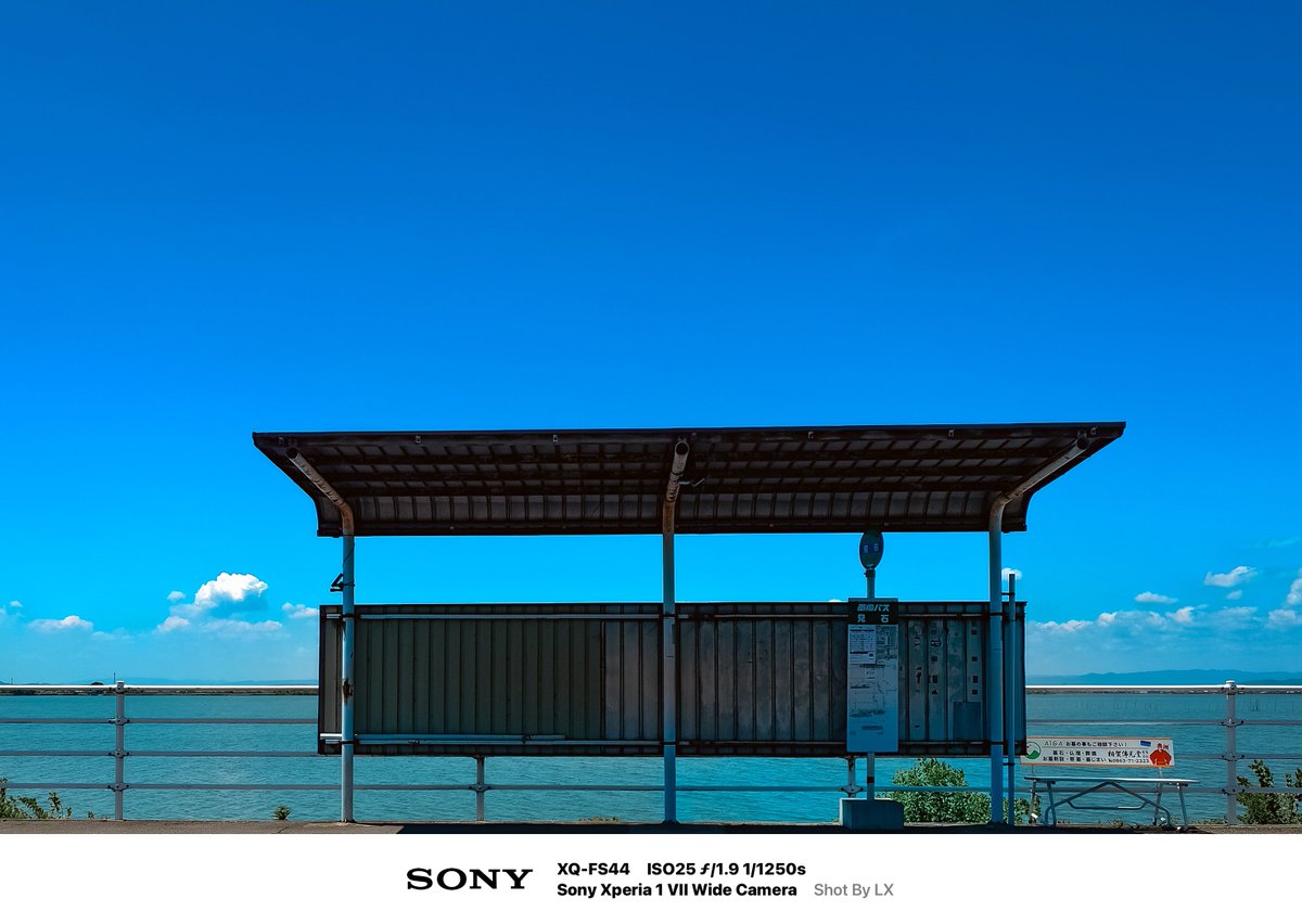 SRGRZ6's tweet image. 「痕跡」　青を背にして
#Xperia1VII
