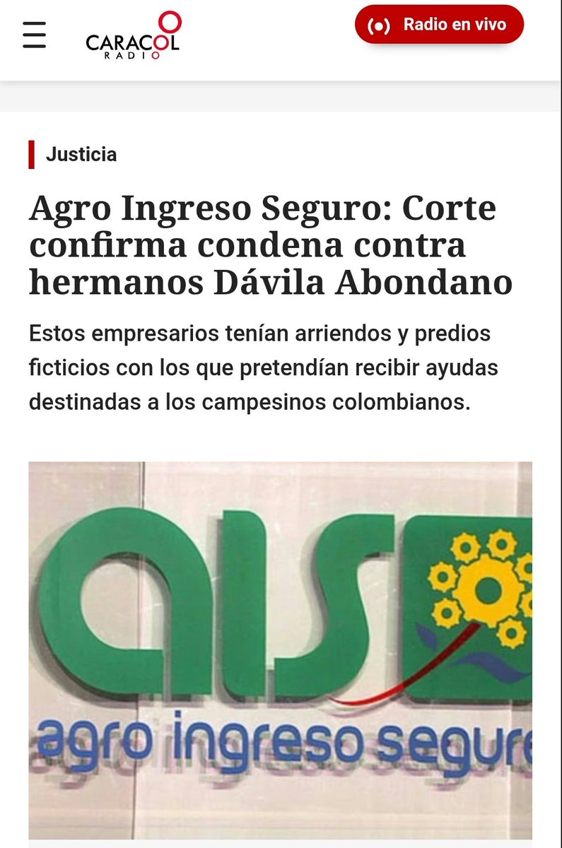 carlosecaicedo's tweet image. Mientras ellos se reparten el Estado como botín —como lo hicieron con el puerto y la bahía de Santa Marta—, nosotros luchamos por una Colombia con justicia social, transparencia y dignidad.
La justicia les da la razón a los pueblos traicionados: la Corte Suprema ratifica la…