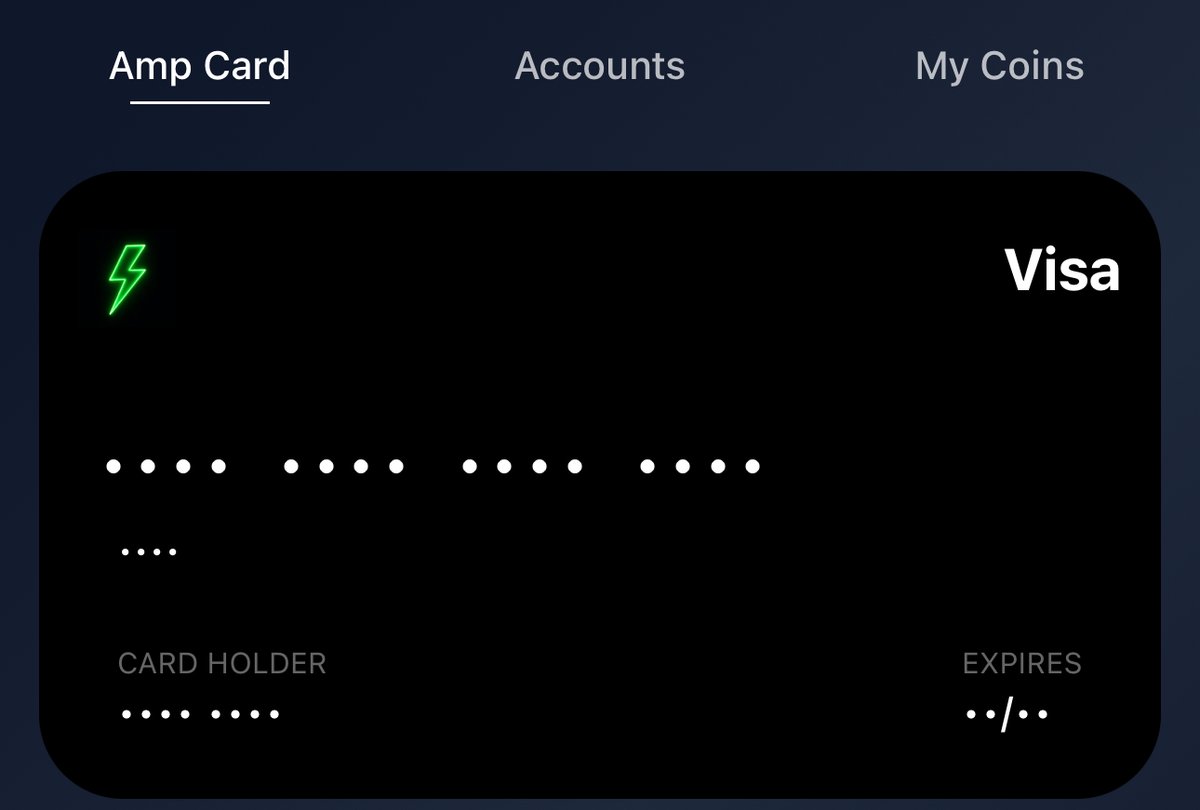 GetAmpPay's tweet image. If you do take profits, you can still earn some nice juicy yield and easily access your capital with Amp Pay ⚡️
💰11.37% 30d Avg.
💳Amp Black Card