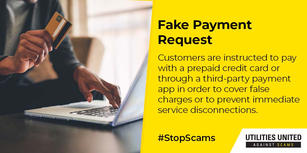 SPUtilities's tweet image. CAUTION - SCAM
Sun Prairie Utilities staff were recently made aware that a phone call utility refund scam is circulating in the #SunPrairie area. Our website has additional details here: sunprairieutilities.com/utility-refund…