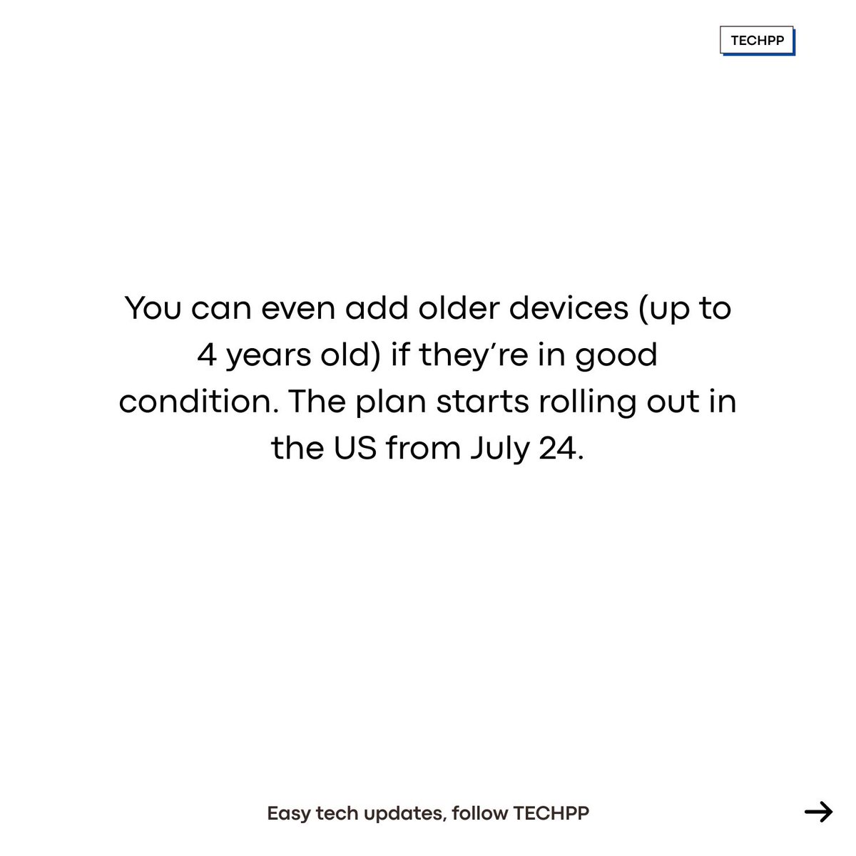 techpp's tweet image. Apple launches AppleCare One to cover all your devices under one plan

#AppleCareOne #AppleSupport #Apple #iPhone #iPad #AppleWatch