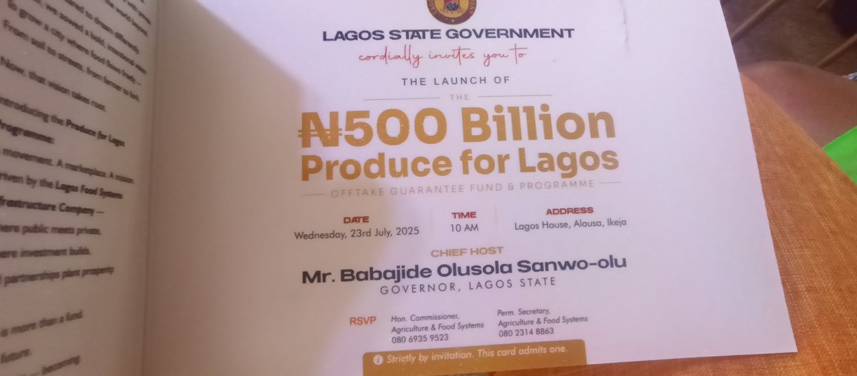 miketerungwa's tweet image. Had a rare privilege today to represent #GIFSEP at the historic launch of the N500 billion fund to expand food production and offtake guarantee by #LagosState Government at #Lagos House Ikeja.
This is Right to Food in Action
#RightToFoodNG
Nwaneri