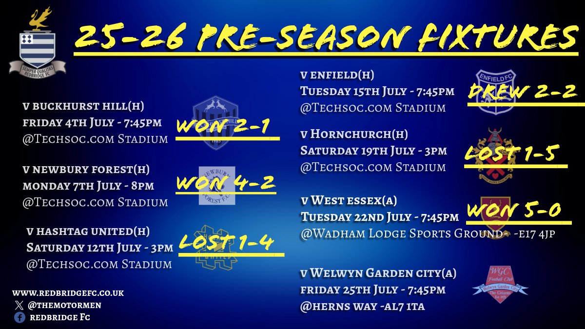TheMotormen's tweet image. This Friday evening sees us travel to @WGCFC in our final pre-season match
