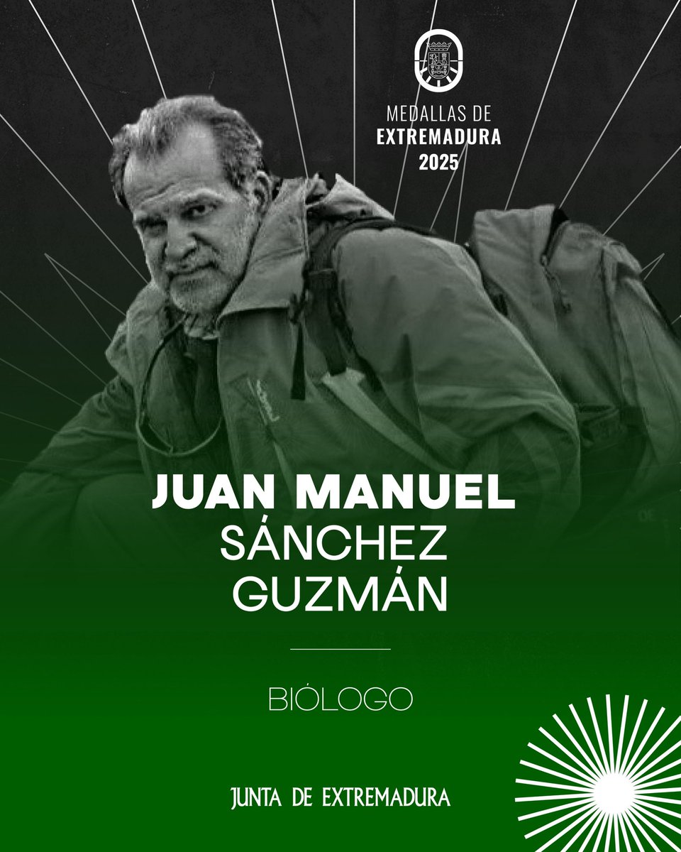 🏅 <a href="/MGuardiolaM/">María Guardiola</a>: “Juan Manuel no solo ha formado a muchas generaciones de estudiantes, si no que ha ayudado a levantar uno de los mayores orgullos que tenemos en Extremadura, que es el Parque Científico y Tecnológico. Un firme defensor de la naturaleza y de nuestra tierra”.