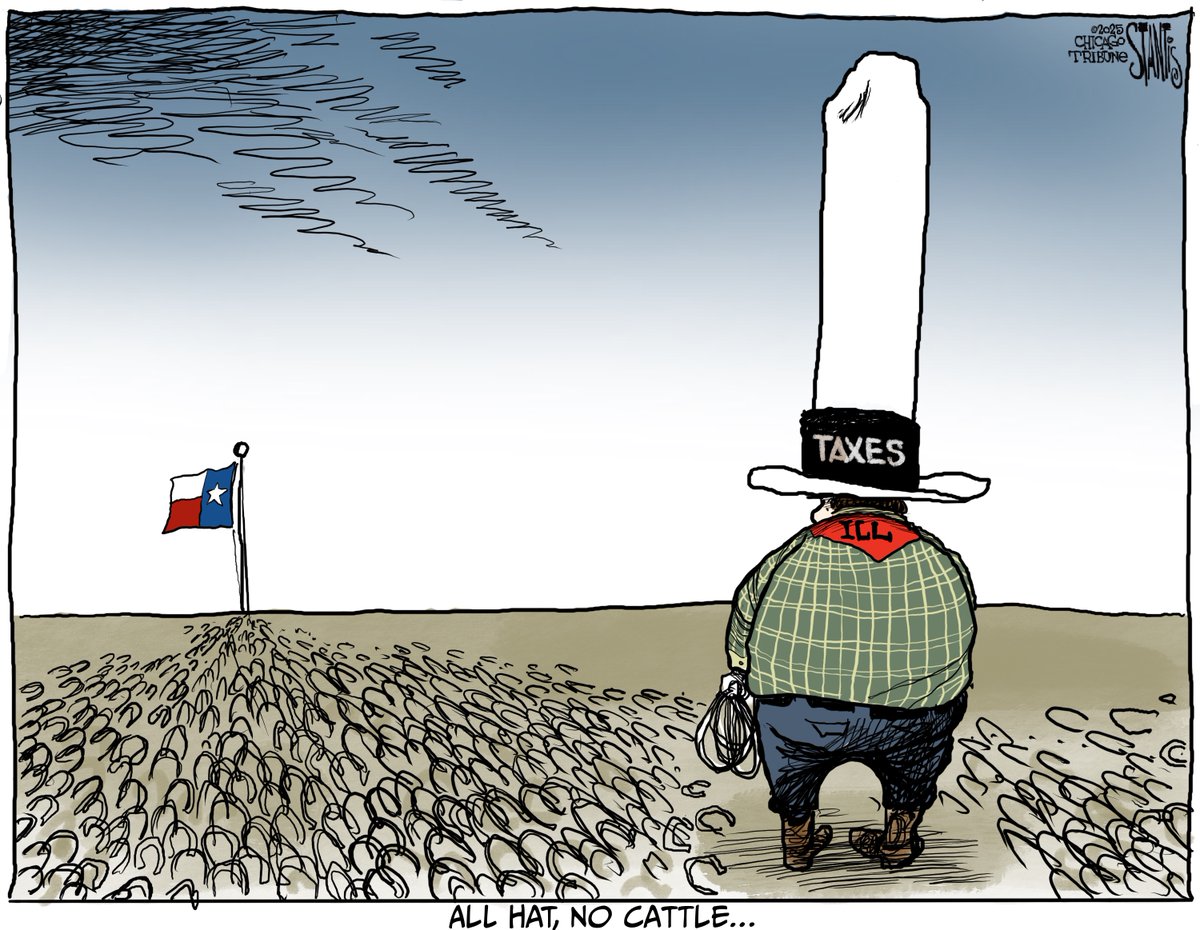 Scott Stantis (@scottstantis) on Twitter photo Texas is talking about reducing #taxes and limiting spending. While #illinois doesn't want to become #Texas, talking about ways to relieve taxpayer burden is something they should be talking about.
Read the <a href="/chitribopinions/">Chicago Tribune Opinion</a> editorial at bit.ly/455H1dX
<a href="/chicagotribune/">Chicago Tribune</a> Texas is talking about reducing #taxes and limiting spending. While #illinois doesn't want to become #Texas, talking about ways to relieve taxpayer burden is something they should be talking about.
Read the <a href="/chitribopinions/">Chicago Tribune Opinion</a> editorial at bit.ly/455H1dX
<a href="/chicagotribune/">Chicago Tribune</a>