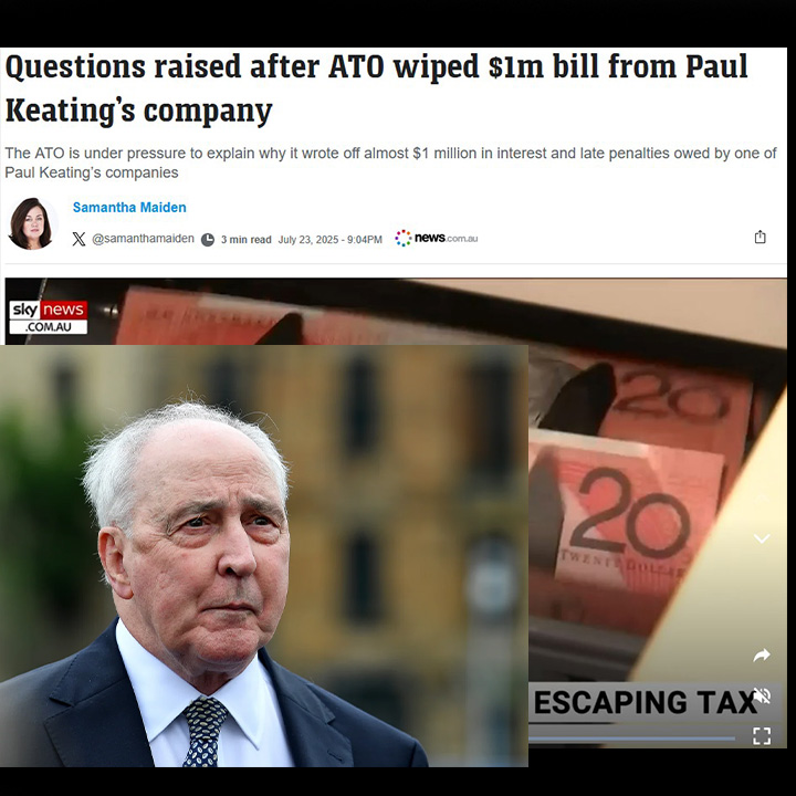 Tim_jbo's tweet image. The ATO is under pressure to explain why it wrote off almost $1 million in interest and late penalties owed by one of Paul Keating’s companies
news.com.au/finance/busine…