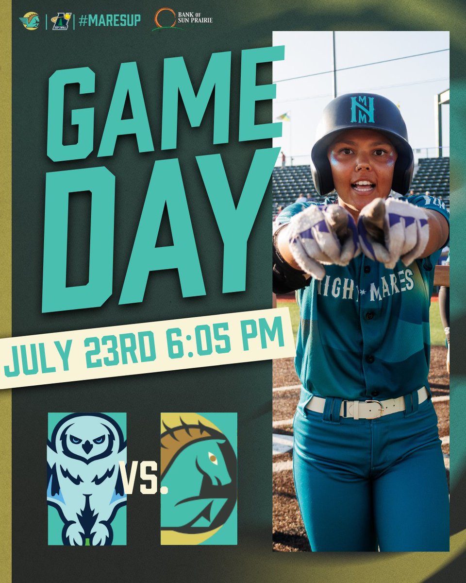 NightMares_SB's tweet image. Drippin’ in TEAL💎
📍| Madison, WI
🆚| @wausauignite
⏰| 6:05 pm
📺| watch.northwoodsleague.com/home
🎟️| tinyurl.com/54xkez8m