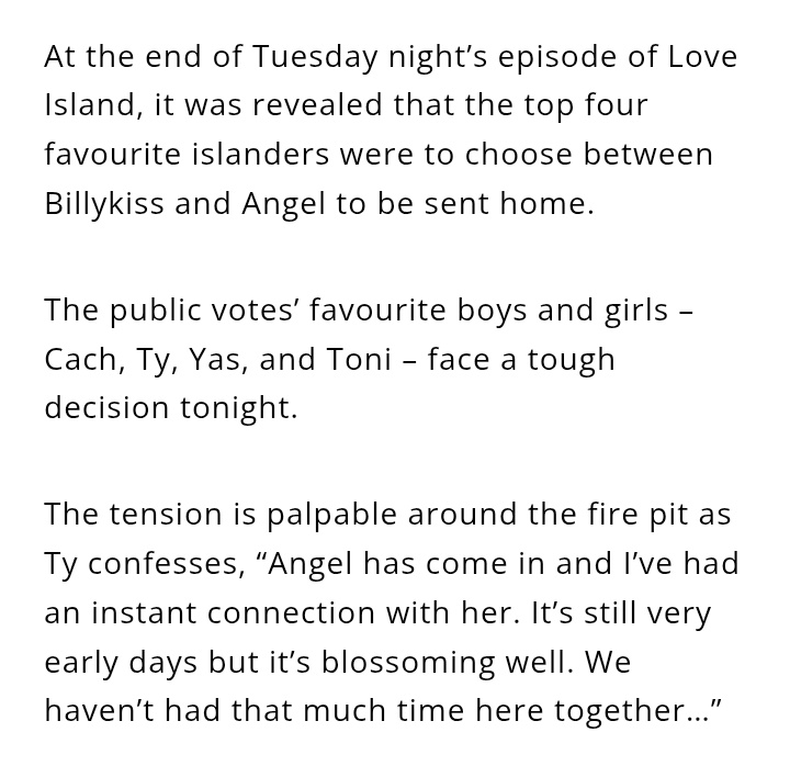 _AllThingsLIUK's tweet image. Press Release - Part 1 - 23rd June - Episode 45 (A thread)
#LoveIsland #LoveIslandUK