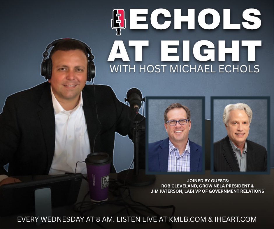 MichaelEchols's tweet image. Join us on Echols at 8 Today.
📈 Rob Cleveland w/ Grow NELA breaks down the Meta project and what it means for jobs in NELA.
⚖️ Jim Patterson from LABI exposes the fraud, waste & abuse inflating Louisiana’s worker’s comp costs.
🔥 Straight talk. Real reform. Don’t miss it.…