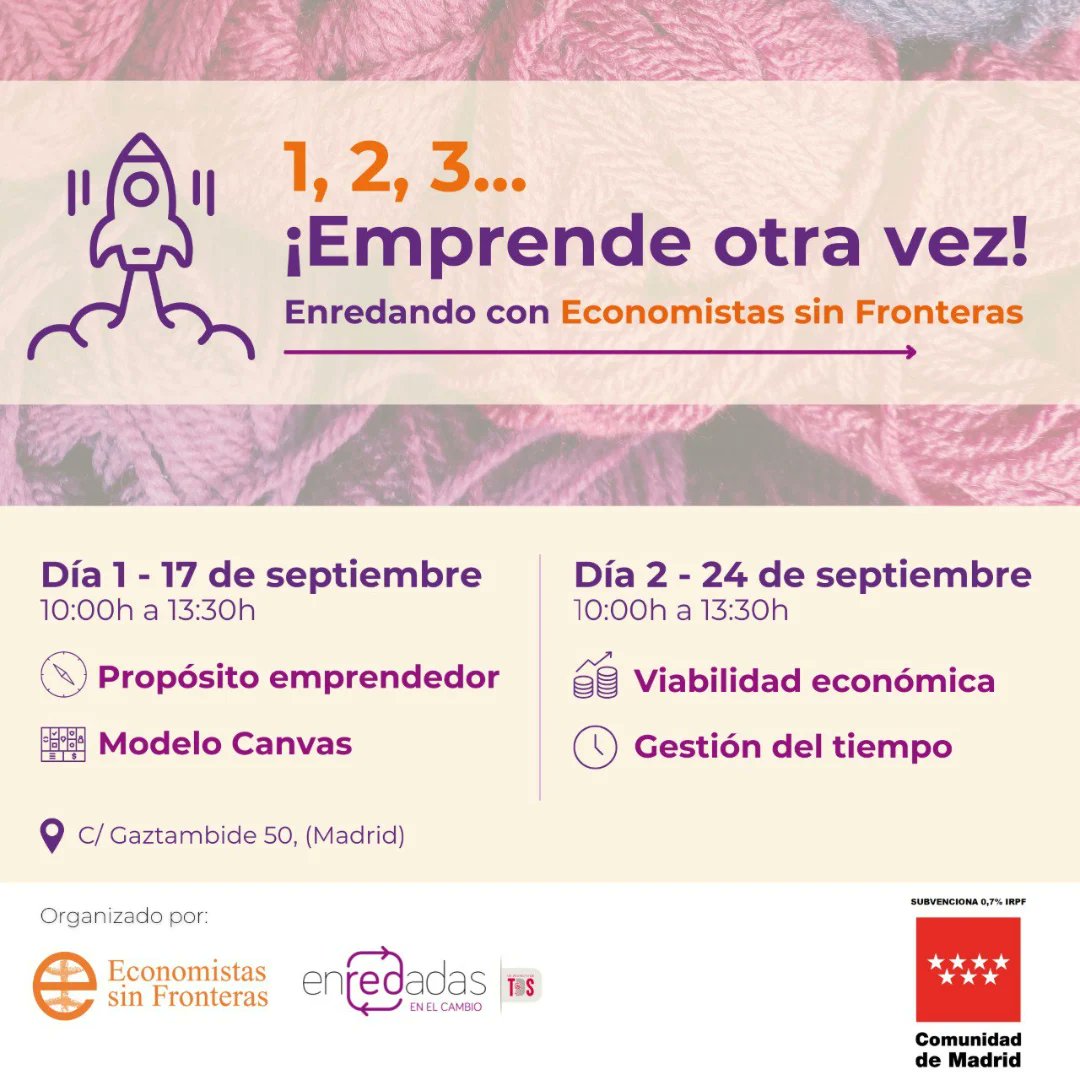 'Taller de Solidaridad' ONGD (@fundaciontds) on Twitter photo 📢¿Te interesa emprender bajo la Economía Social y Solidaria? Esta actividad busca unir fuerzas para apoyar proyectos de emprendimiento con impacto social y ambiental positivo. docs.google.com/forms/d/e/1FAI… <a href="/EconomiaJusta/">Economistas sin Fronteras</a> <a href="/ComunidadMadrid/">Comunidad de Madrid</a> 📢¿Te interesa emprender bajo la Economía Social y Solidaria? Esta actividad busca unir fuerzas para apoyar proyectos de emprendimiento con impacto social y ambiental positivo. docs.google.com/forms/d/e/1FAI… <a href="/EconomiaJusta/">Economistas sin Fronteras</a> <a href="/ComunidadMadrid/">Comunidad de Madrid</a>