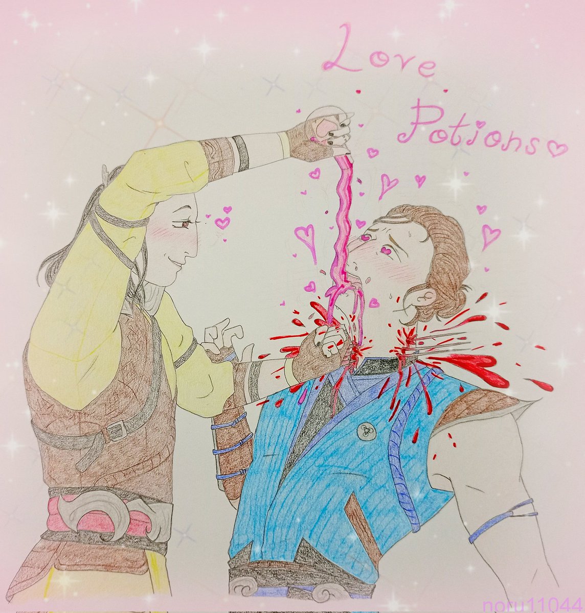 I got a love potion made for you🩷
#mortalkombat #mortalkombat1 #mk1 #shangtsung #subzero #bihan #bishang #coldsoul #mkfanart #mk1fanart