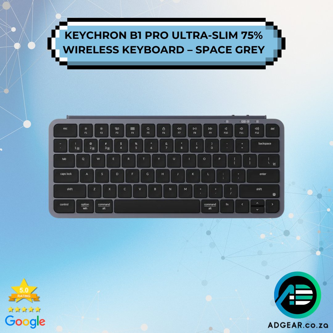ADGearZA's tweet photo. ⚙️ Tech   power-up: Keychron B1 Pro Ultra-Slim 75% Wireless Keyboard – Space   Grey!
 
    🛒   https://t.co/kvNz028ENy
 
    #Adgear #CapeTown #GamingGear #SouthAfrica https://t.co/tzznxFT7lt
