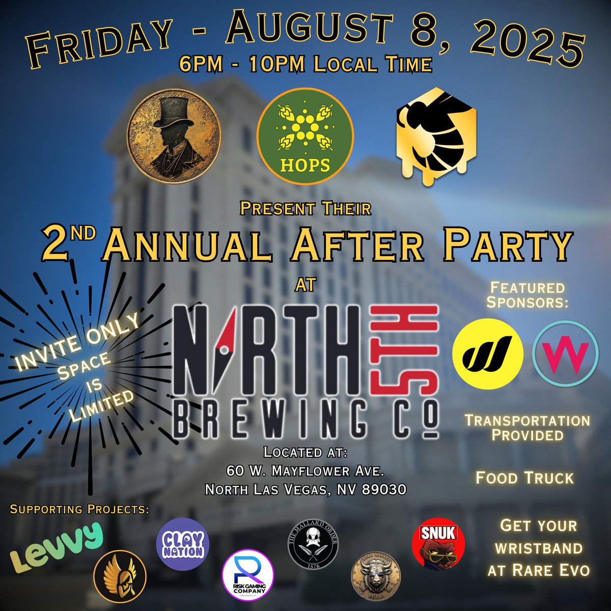 BankerLabs's tweet image. Good morning, Bankers!
If you are attending @RareEvo this year it's time to start preparing for the 2nd Annual After Party hosted by Bank, Hops and BeezHive! Join us as we celebrate our communities and thank you once again for your support over the past year.
Let's check out…