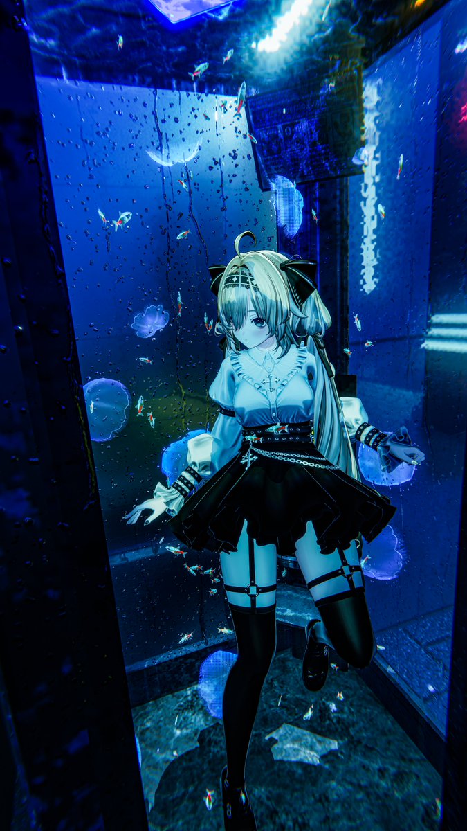 CcMrzero's tweet image. 精巧神秘的現代文明，出现在那的人都富有故事
精巧で神秘的な現代文明、そこに現れた人たちは皆話を持っている

World:Prologue of NEONOSTALGIA
Author:「-----」
#VRChat #VRChatワールド紹介 #VRChat_world紹介 #VRChatPhotography #VirtualPhotography