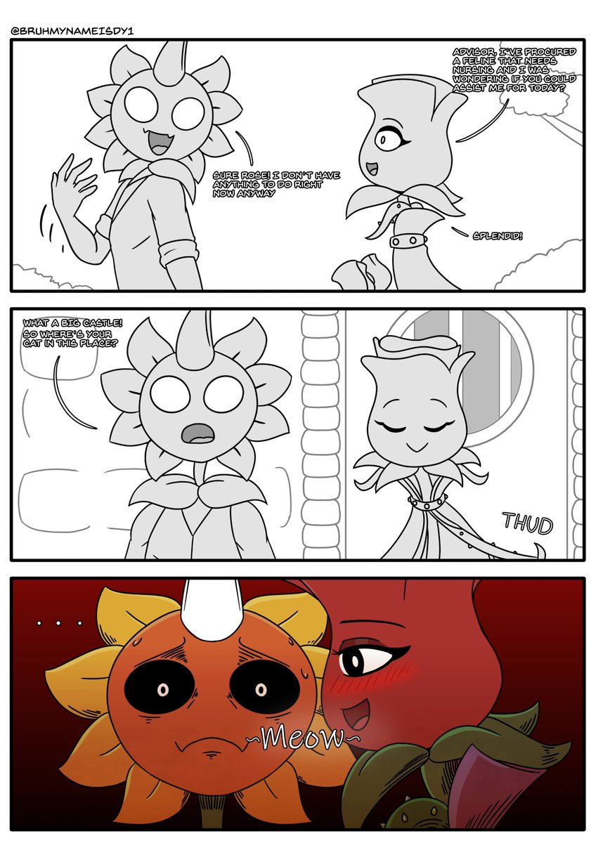 BRUHMYNAMEISDY1's tweet image. Where's your cat Rose? OC x CANON thing I was thinking about lately