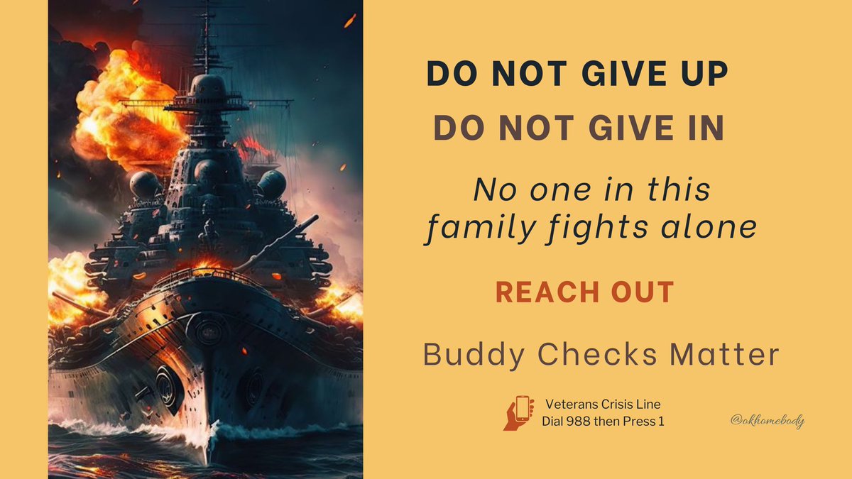 okhomebody's tweet image. 🇺🇸 WarriorWednesday✅VETERAN #BuddyChecks✅RH 🇺🇸
Good morning family. Keep fighting. You matter so much, make sure you fight for yourself just as hard as you would fight for others. I miss you and I love all y’all! ❤️🤍💙
** @mil_vet17 and @mcain1954 are on watch with…