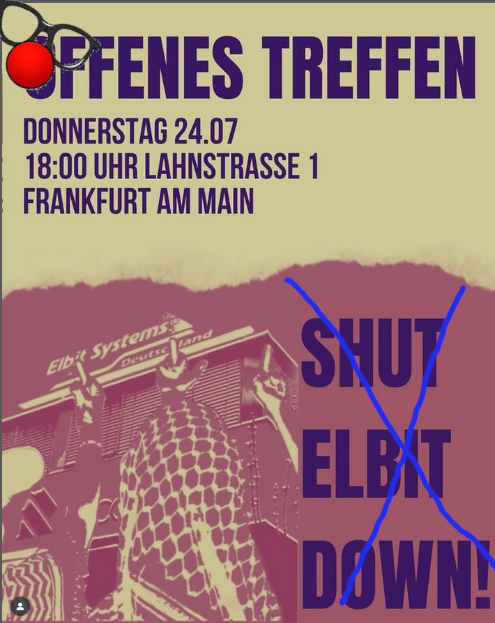 daungari167925's tweet image. mit der verlogenen Überschrift "offenes Treffen" wird für gegen Waffenlieferungen nach Israel geworben, (die anderen Lieferungen sind unerheblich 😁) #Frankfurt: 2025 #ffm2407 "IZ" #StopHamas #Geiseln #Antisemitismus #Antisemiten #Israel #Shame #BringThemHomeNow #Hamas