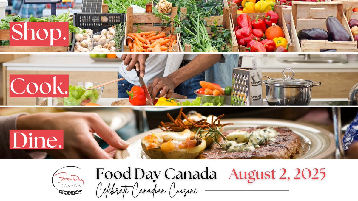 SenatorRobBlack's tweet image. #FoodDayCanada is fast approaching! On August 2, 2025 we will celebrate Canadian food and farmers from coast-to-coast-to-coast. How will you celebrate @FoodDayCanada? Visit fooddaycanada.ca to learn about how you can Shop, Cook and Dine to celebrate Canadian cuisine and…