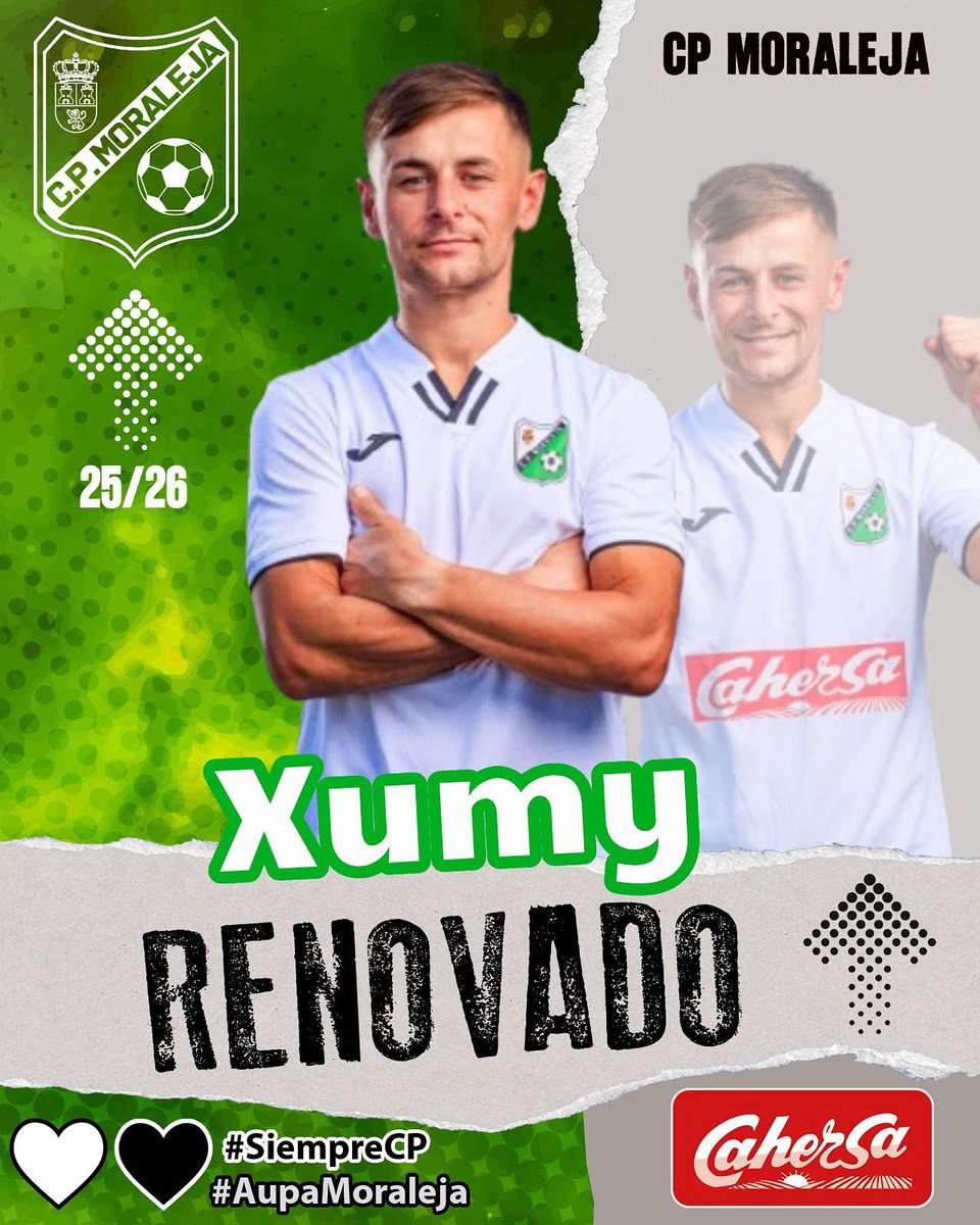 ⚪️RENOVACIÓN⚫️

Seguimos publicando los nombres que conformarán la PEDAZO de plantilla para esta temporada!🔝

“XUMY”

Aún con ofertas de 3ªRFEF el “MONSTER TRUCKS” del Batán se queda en La Vega!🚚⚽️🚚⚽️

Jugador con experiencia, mucho físico y mucha Garra!🤜🏻⚽️🤛🏻

#SiempreCP🤍🖤