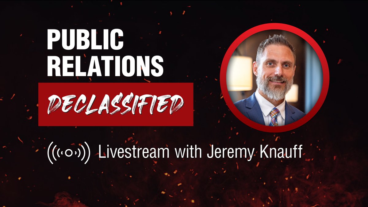 jeremyknauff's tweet image. Join us on the livestream today at 11am EST, right here on my profile at X.
In this week's Public Relations Declassified livestream, we will be covering:
• 4 ways to get a defamatory website taken down
• Blake Lively’s ongoing PR crisis just got a lot worse
• How to ace your…