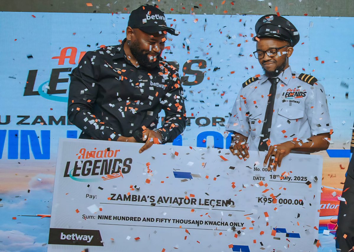 Mwebantu's tweet image. Joseph Zimba, Crowned Betway’s First Aviator Legend, Walks Away with K950,000 - mwebantu.com/?p=60939&wpwau…