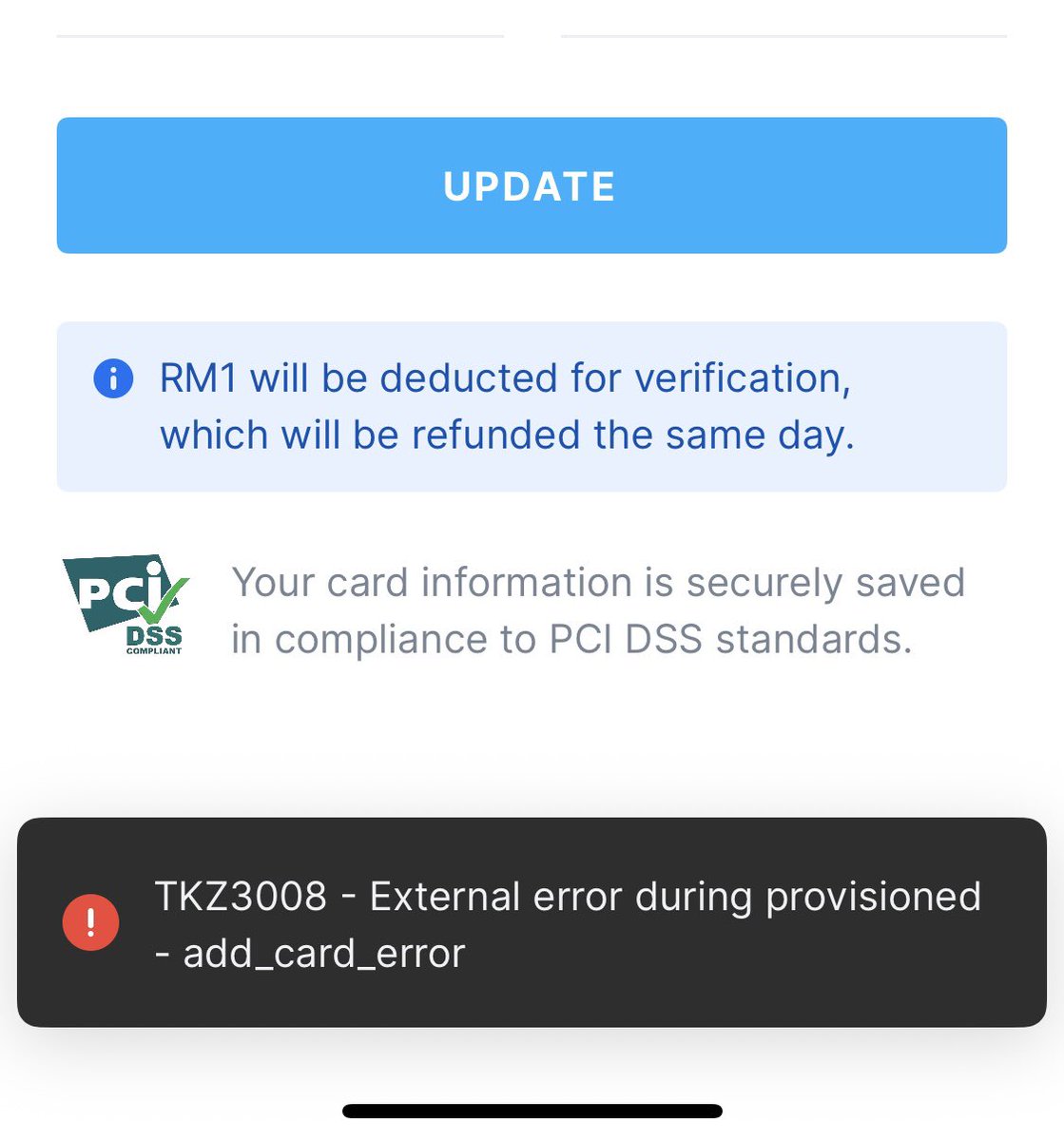 f000606s's tweet photo. @setel Dah berbulan bulan macam ni. Bila nak update, keluar pop up macam dalam second picture. how eh? https://t.co/ijrkIM6VLy